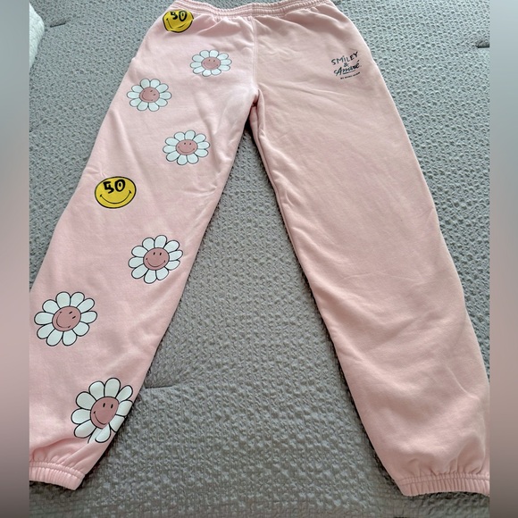 Samii Ryan Smiley by André Time To Smile Pink Color-block Cozy Jogger Size L - Picture 3 of 14